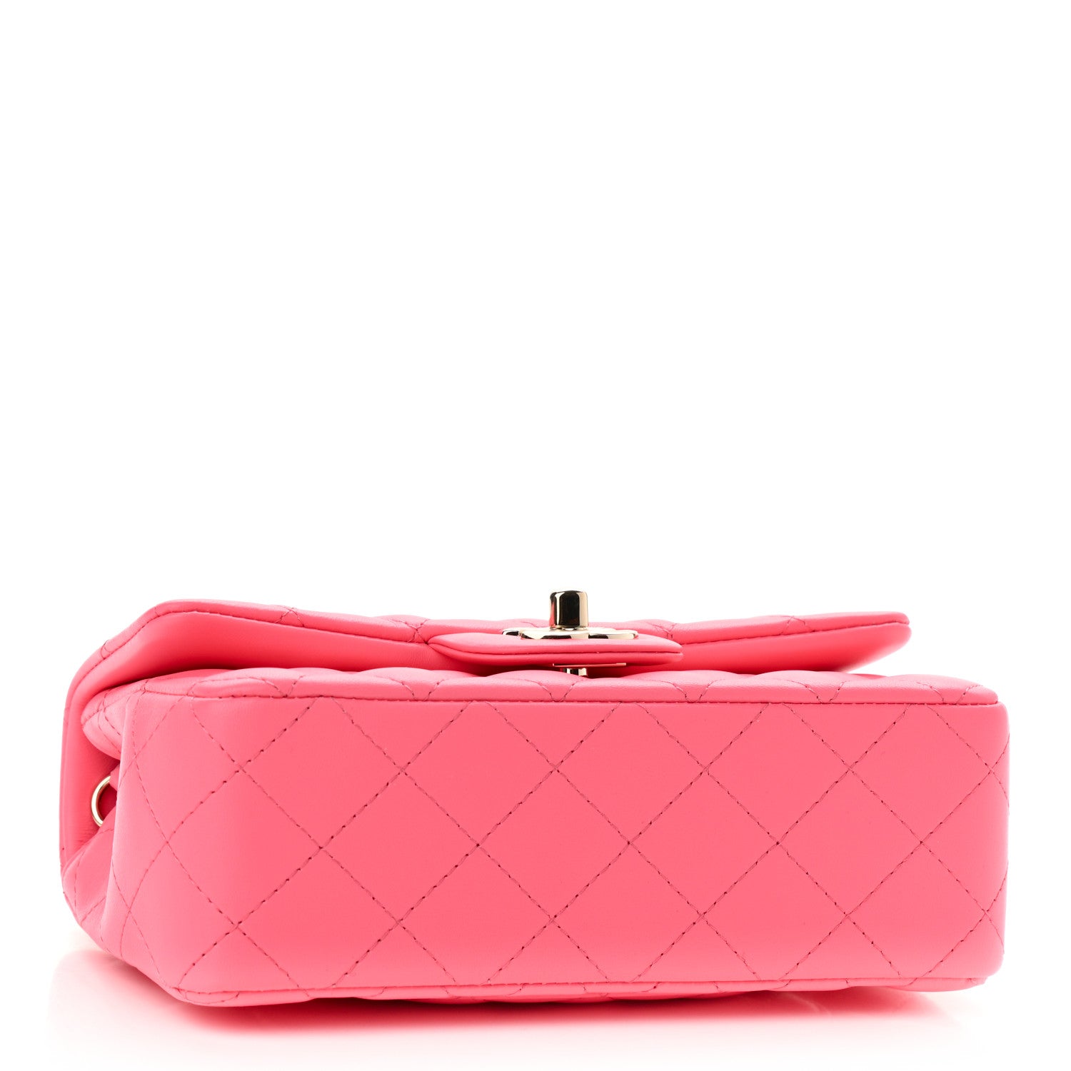 Chanel Lambskin Quilted Mini Rectangular Flap Pink 3 of 11