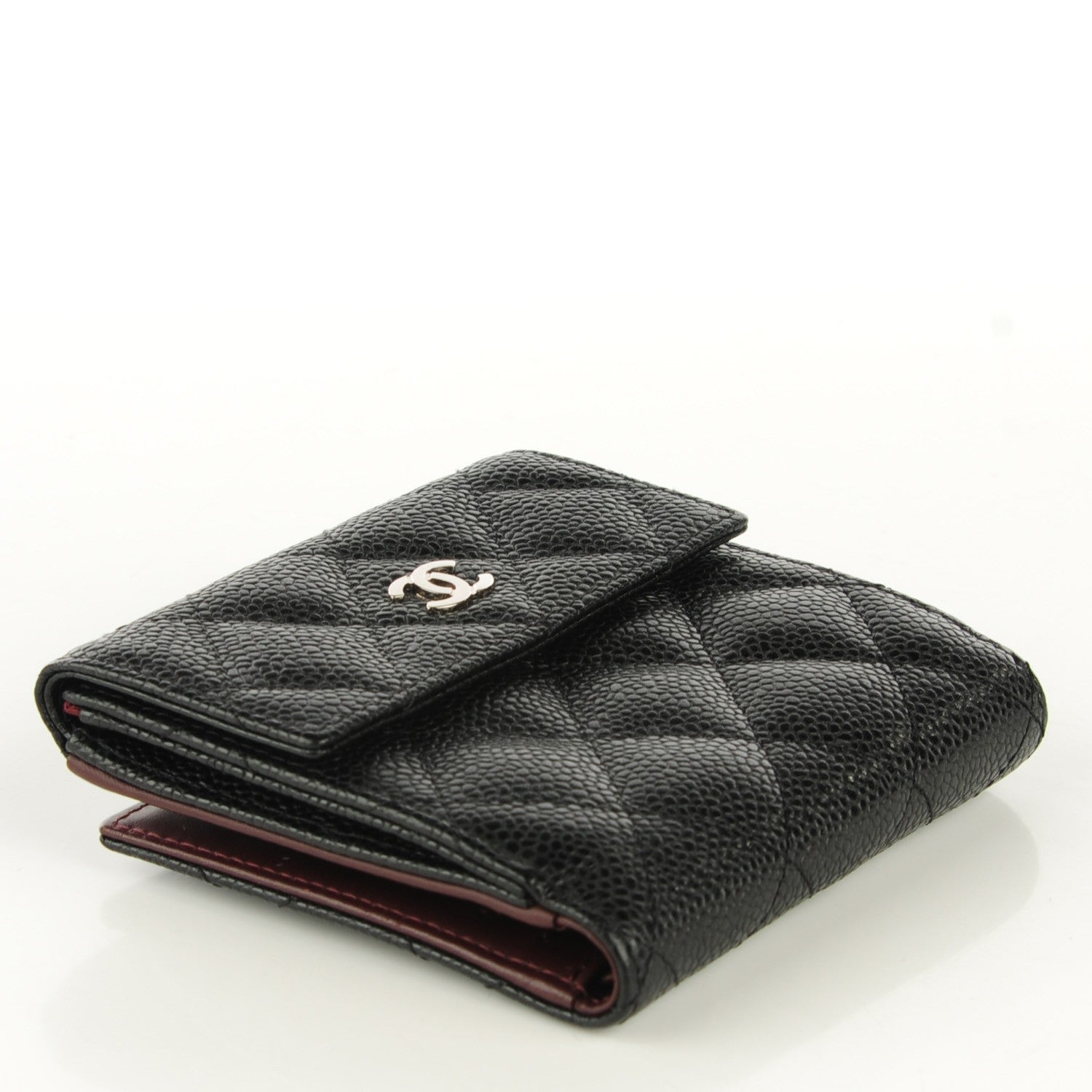 Chanel Caviar Quilted Compact Flap Wallet 4 of 8