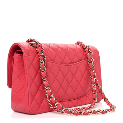 Chanel Caviar Quilted Medium Double Flap Pink 3 of 10