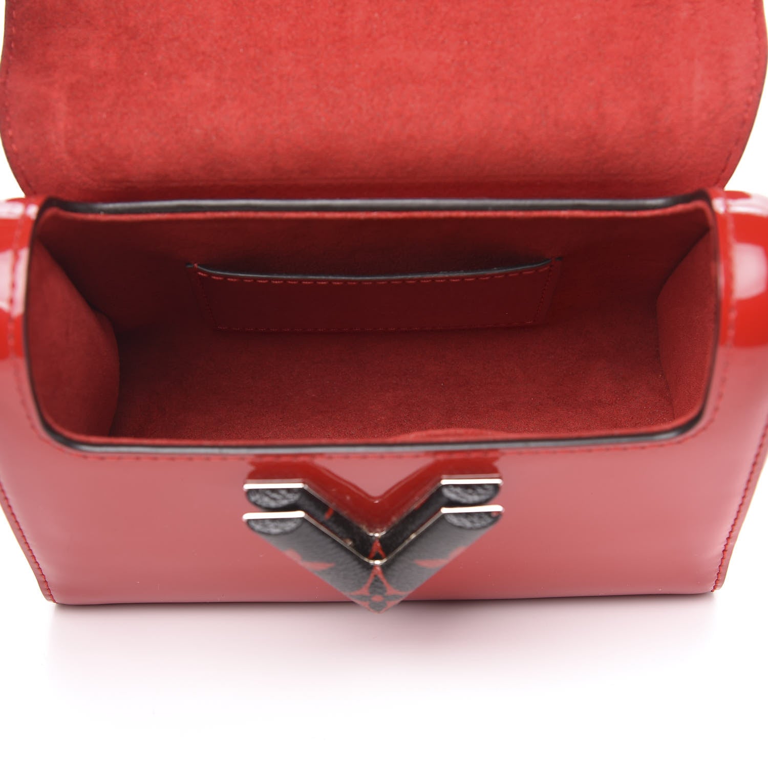 Louis Vuitton Patent Monogram Infrarouge Twist Shoulder Bag PM Coquelicot 5 of 12