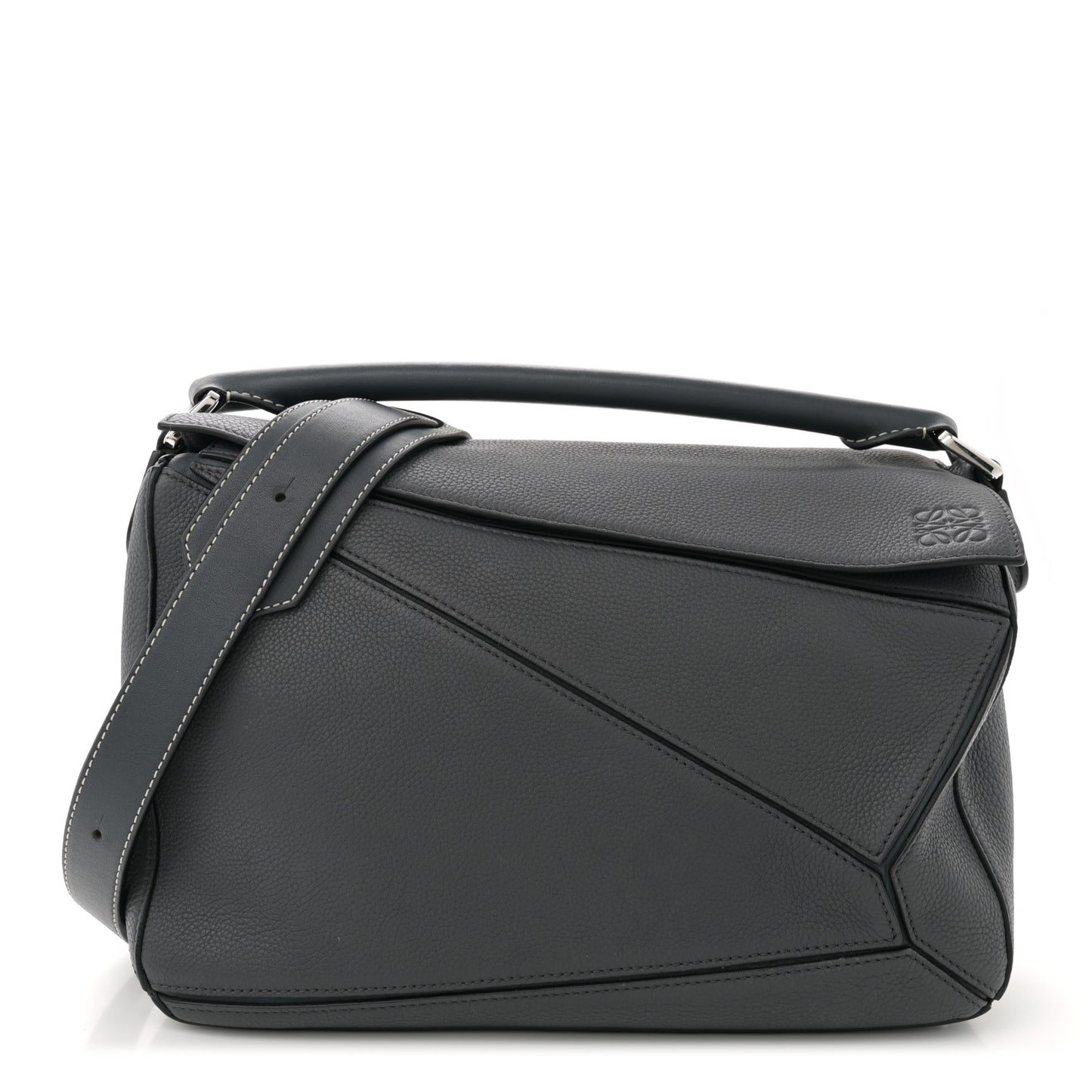 Calfskin Medium Puzzle Bag Grey