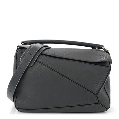 Loewe Calfskin Medium Puzzle Bag Grey 1 of 11