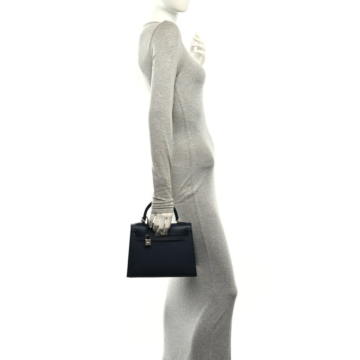 Hermes Epsom Kelly Sellier 25 Bleu Nuit 2 of 10