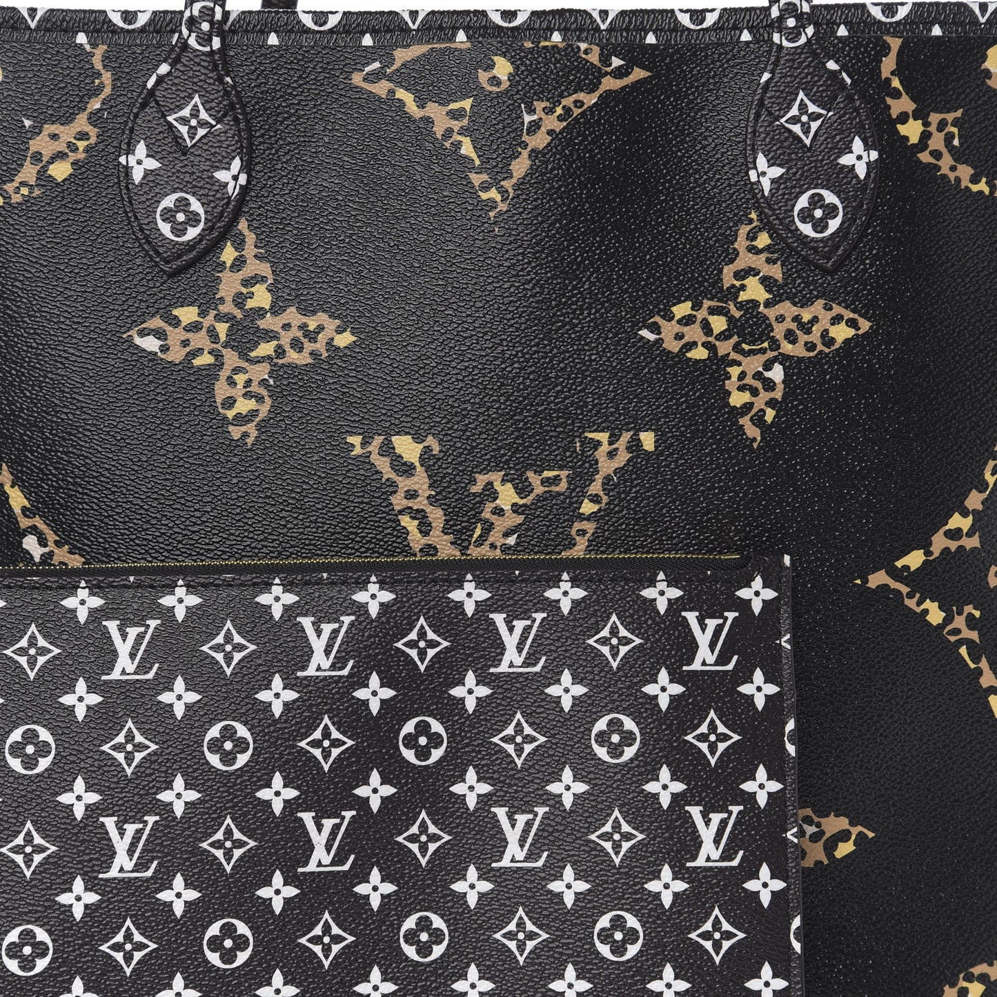 Monogram Giant Jungle Neverfull MM Black