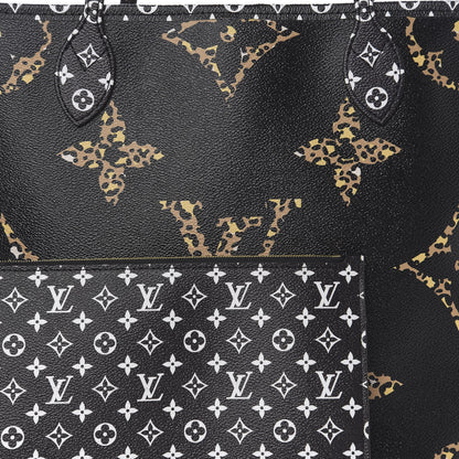 Louis Vuitton Monogram Giant Jungle Neverfull MM Black 9 of 9