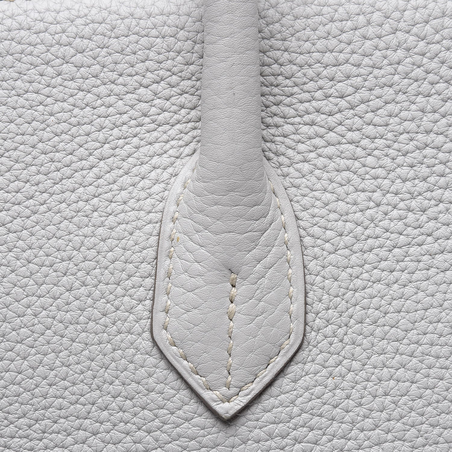Hermes Taurillon Clemence Lizard Club Birkin 35 Gris Perle White Mykonos 9 of 31