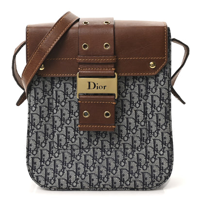Christian Dior Monogram Street Chic Messenger Brown Navy 1 of 10