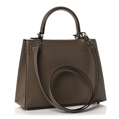 Hermes Epsom Kelly Sellier 25 Etoupe 3 of 11