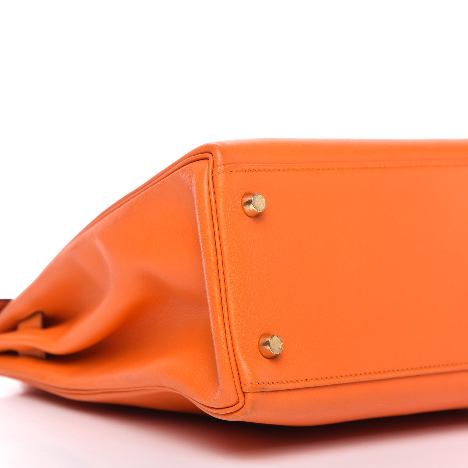 Hermes Veau Gulliver Kelly Retourne 32 Orange 6 of 10
