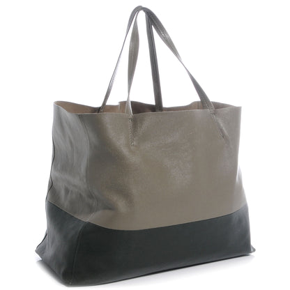 Celine Leather Horizontal Bi-Color Cabas Black 3 of 8