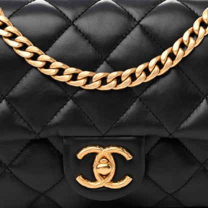 Chanel Lambskin Quilted Small Pillow Crush Flap Black 6 of 8