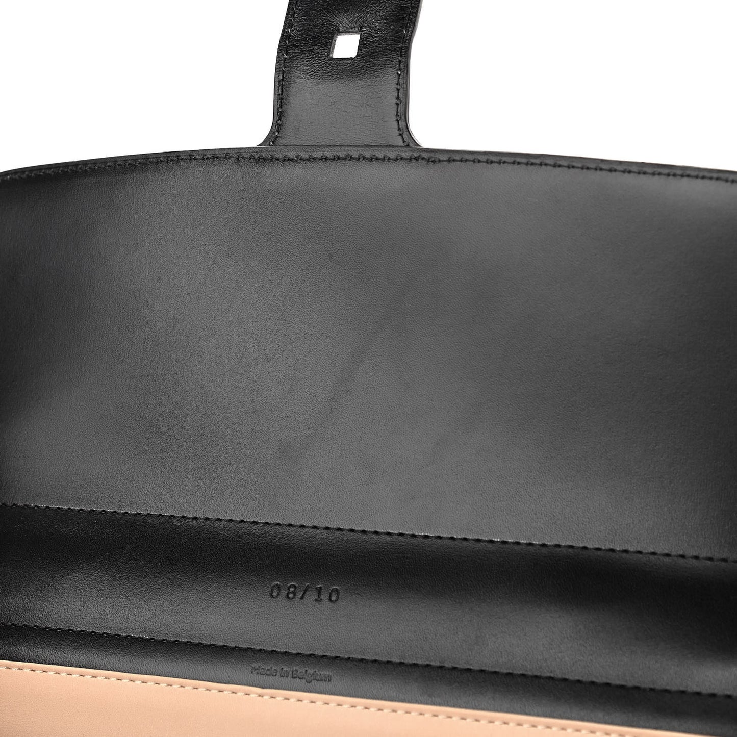 Calfskin MM L'Humour Brillant Satchel Black