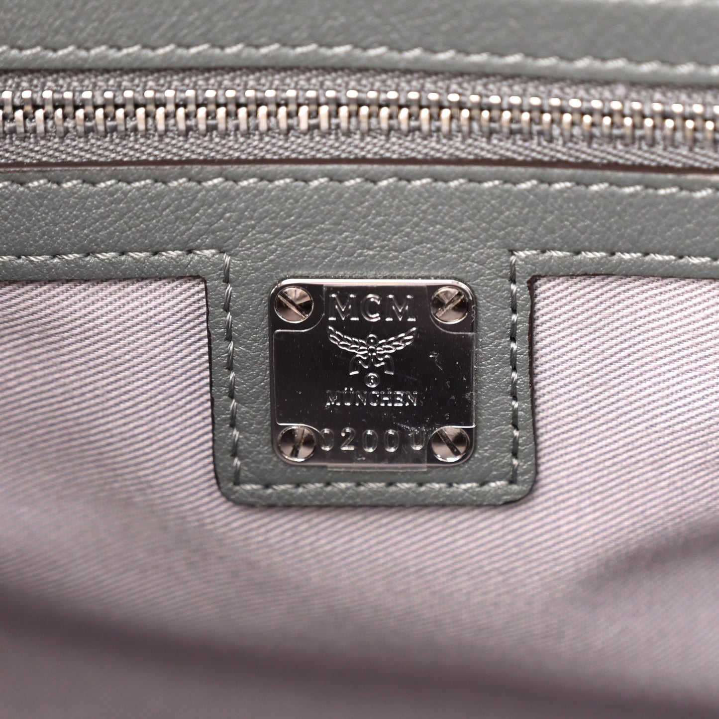 Calfskin Ottomar Monogram Essential Boston Bag Grey