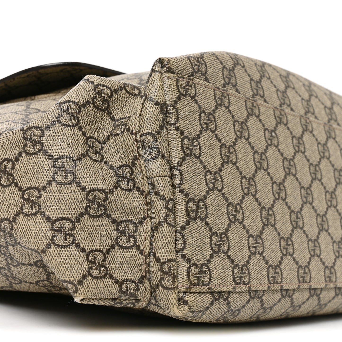 GG Plus Monogram Messenger Diaper Bag Dark Brown