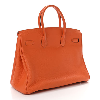 Hermes Togo Birkin 35 Orange 3 of 12