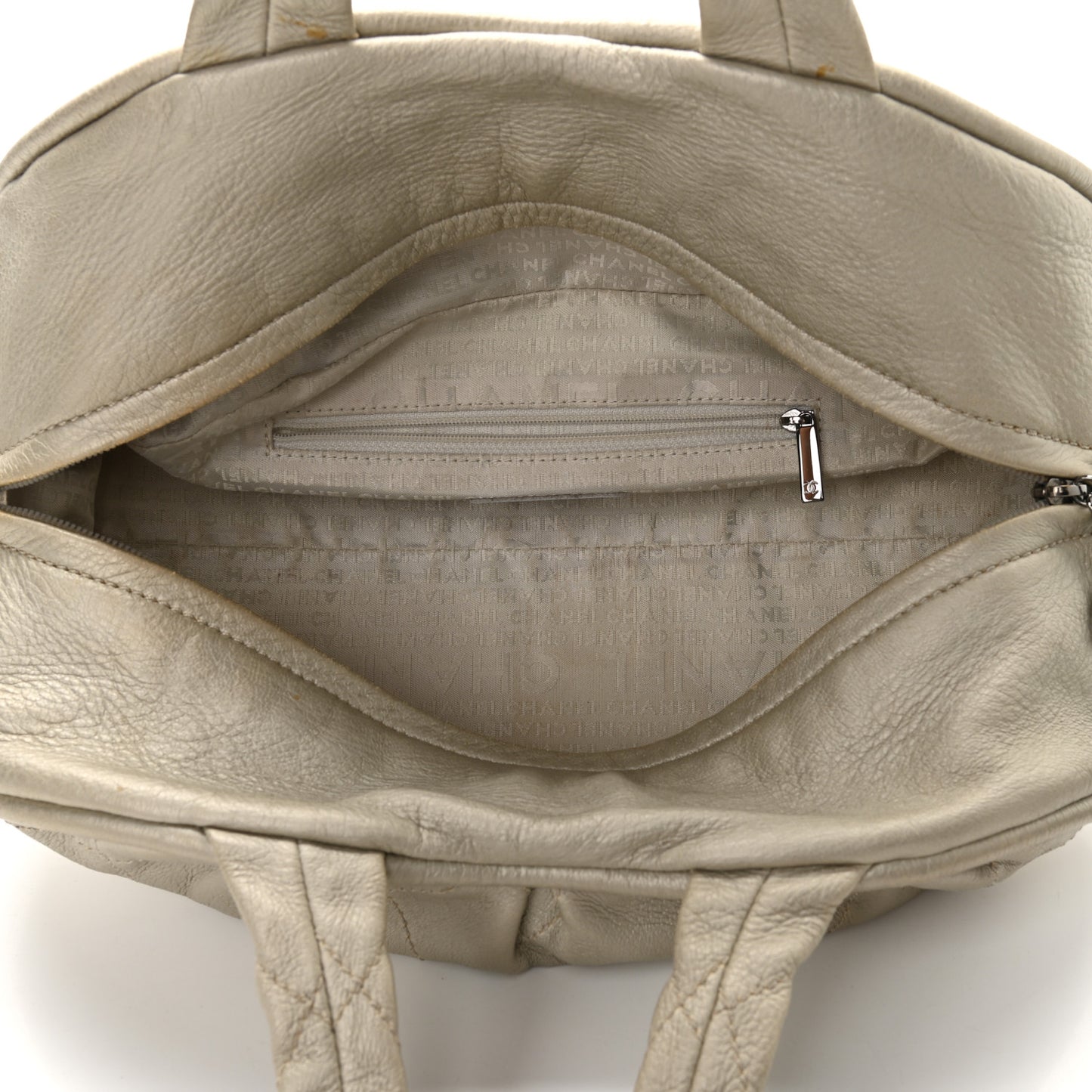 Metallic Deerskin Stitched Bowler Gold