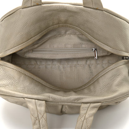 Chanel Metallic Deerskin Stitched Bowler Gold 5 of 12