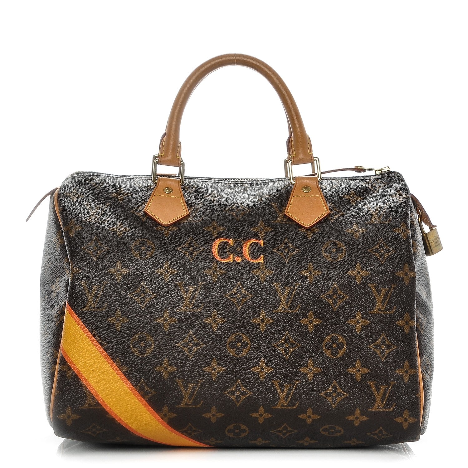Louis Vuitton Monogram My LV Heritage Speedy 30 Yellow Orange 1 of 6