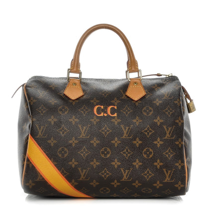 Louis Vuitton Monogram My LV Heritage Speedy 30 Yellow Orange 1 of 6