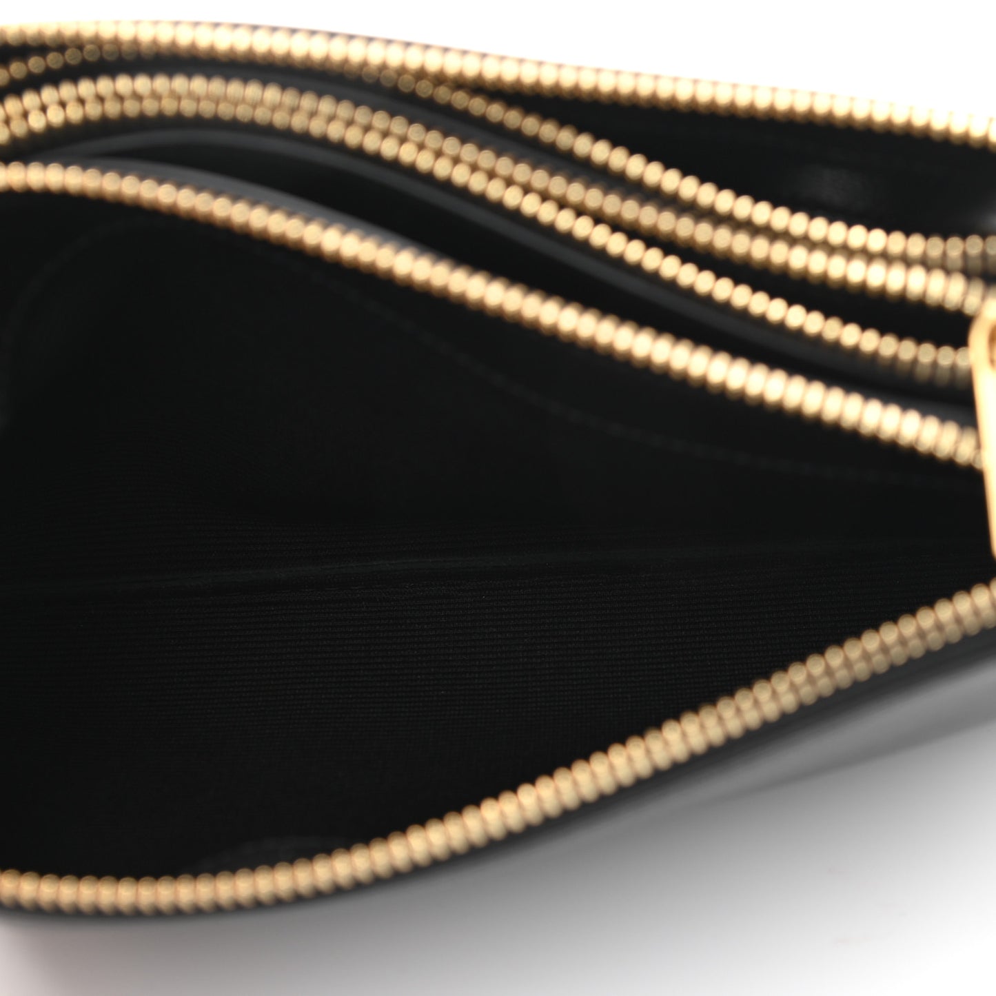 Lambskin Small Trio Crossbody Bag Black