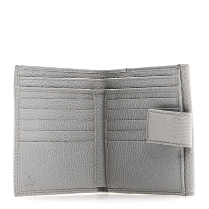 Gucci Dollar Calfskin Double G French Flap Wallet Grey 5 of 12