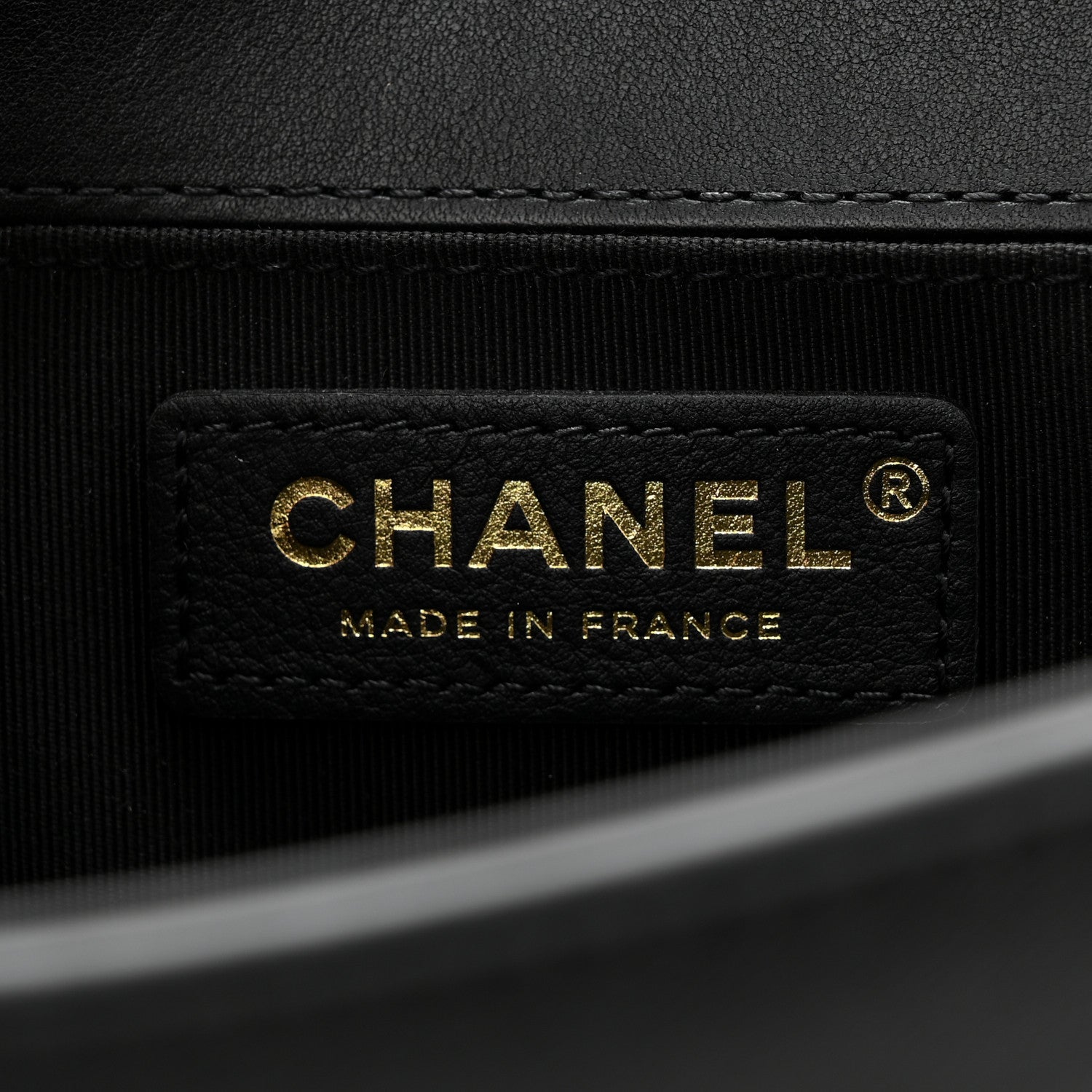 Chanel Calfskin Small Boy Logo Top Handle Flap Black 6 of 12