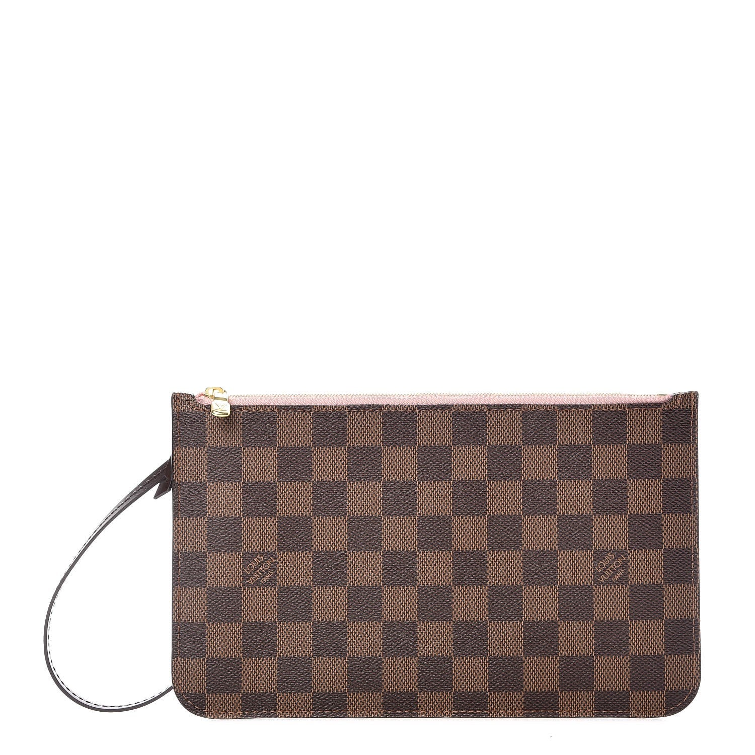 Louis Vuitton Damier Ebene Neverfull MM GM Pochette Rose Ballerine 1 of 8