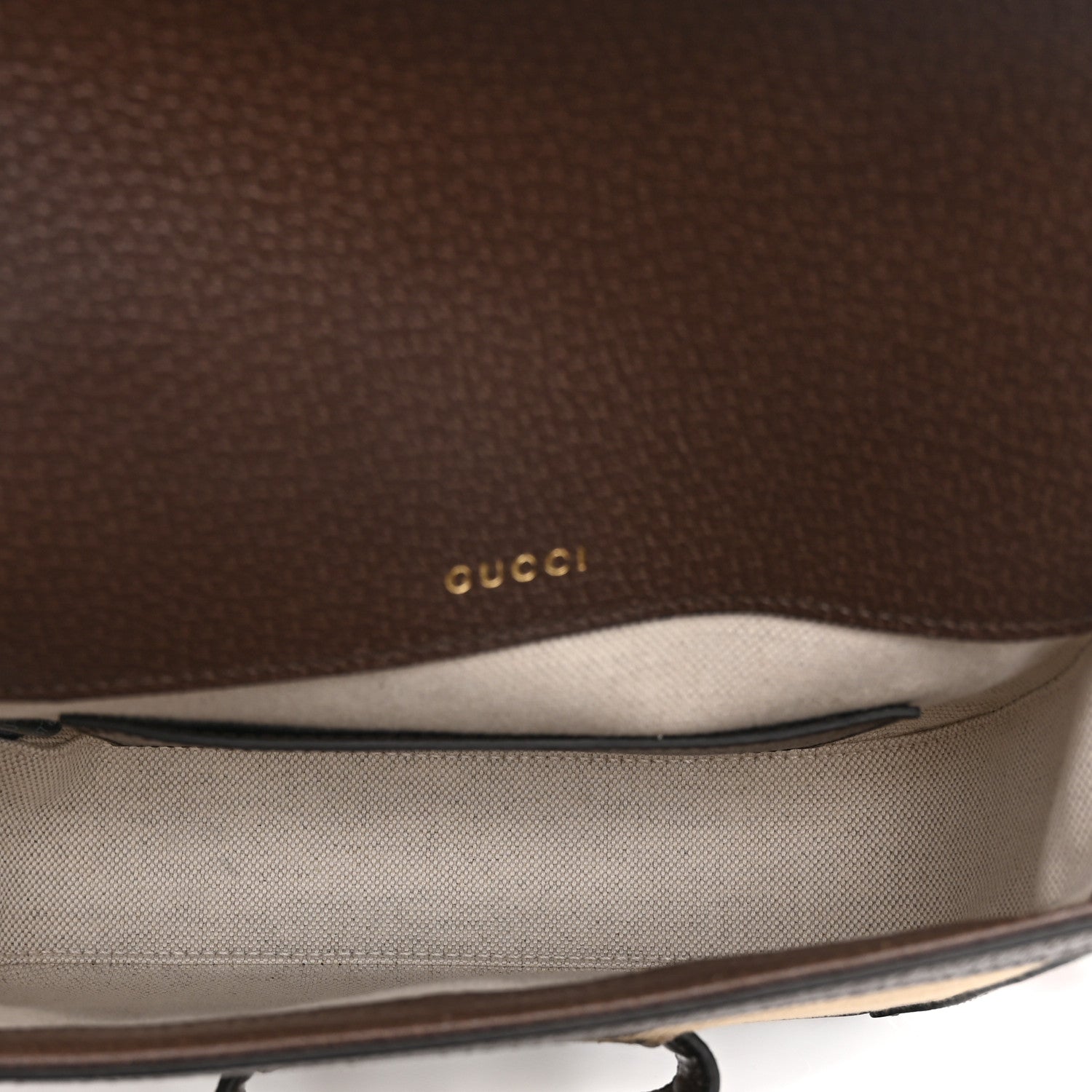 Gucci Monogram Jumbo GG Textured Dollar Calfskin Web Mini Horsebit 1955 Shoulder Bag Camel Ebony New Acero 5 of 11
