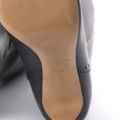 Valentino Garavani Vitello Lovestud Knee High Boots 39.5 Black 6 of 7