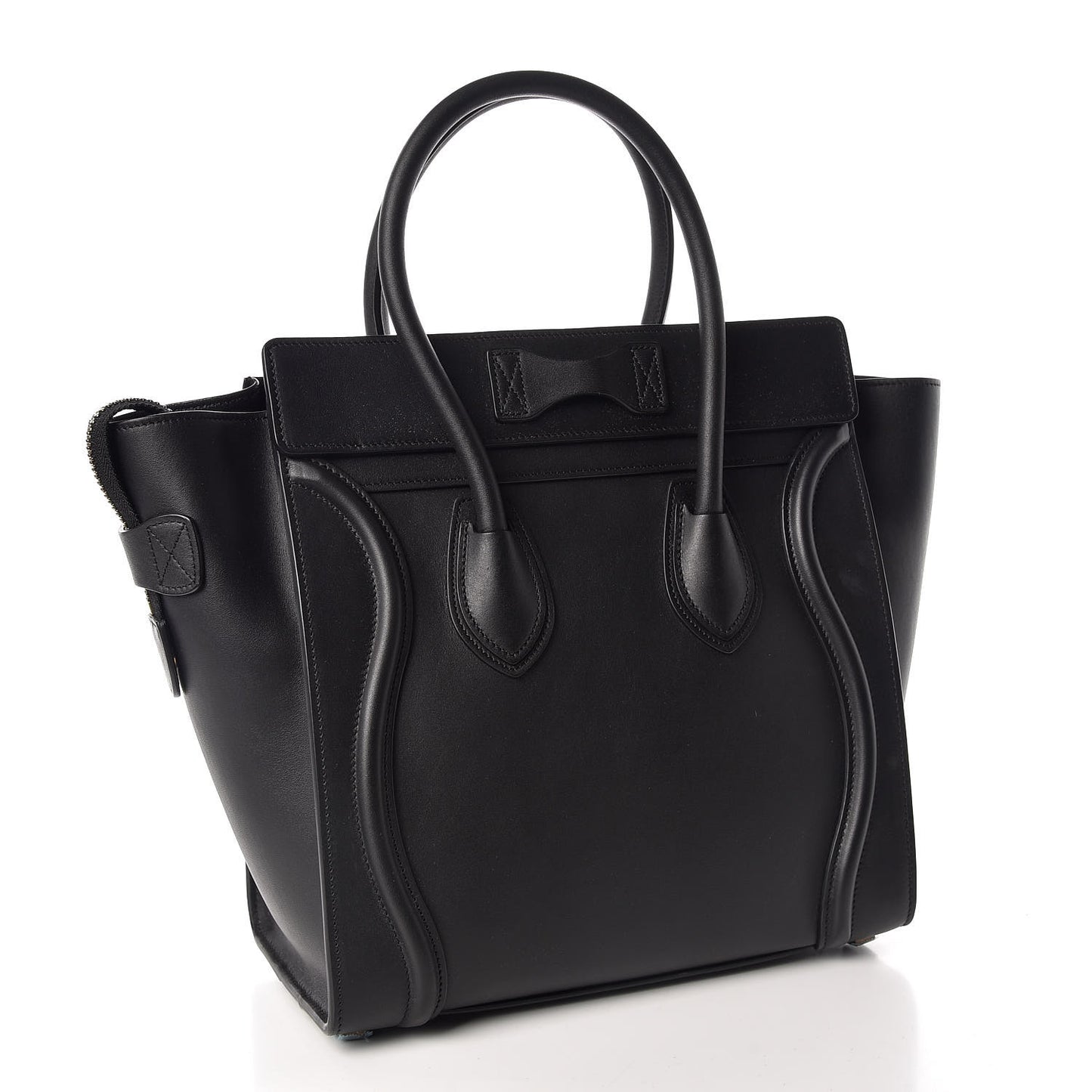 Smooth Calfskin Micro Luggage Black