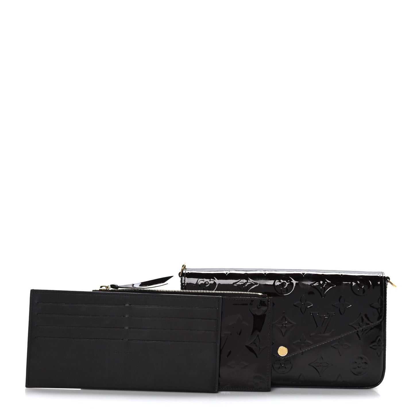 Vernis Pochette Felicie Chain Wallet Amarante