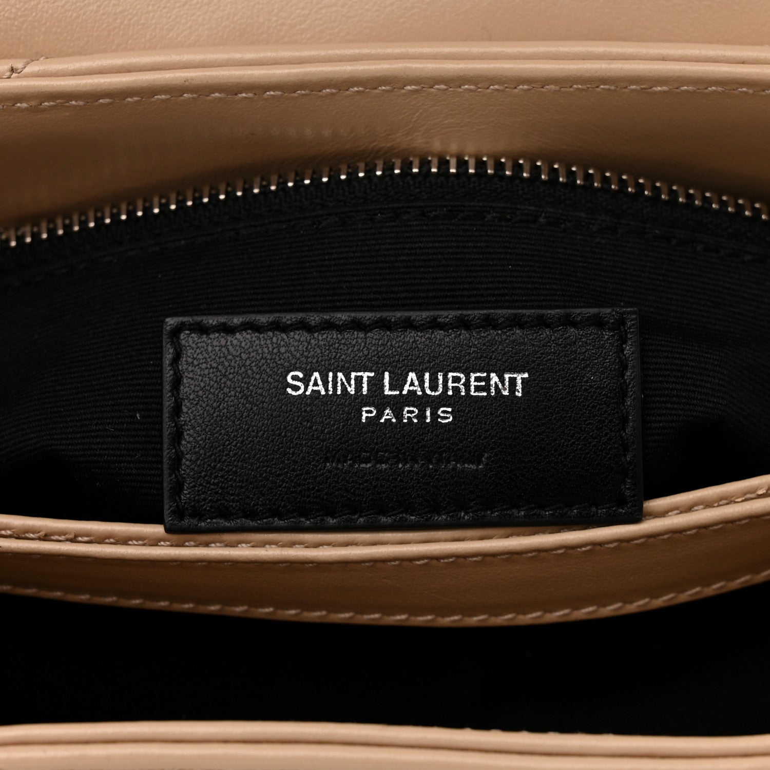 Saint Laurent Calfskin Y Quilted Monogram Toy Loulou Crossbody Bag Nude Powder 6 of 15