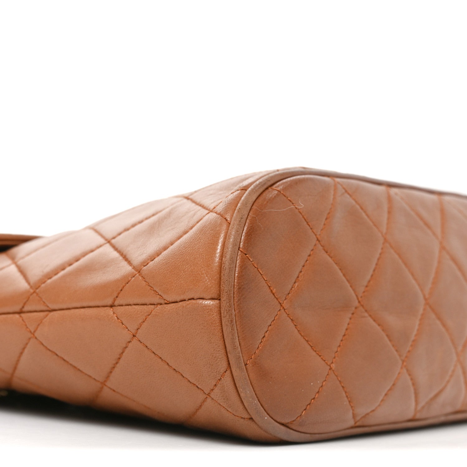 Chanel Lambskin Quilted CC Tassel Shoulder Bag Brown 9 of 10