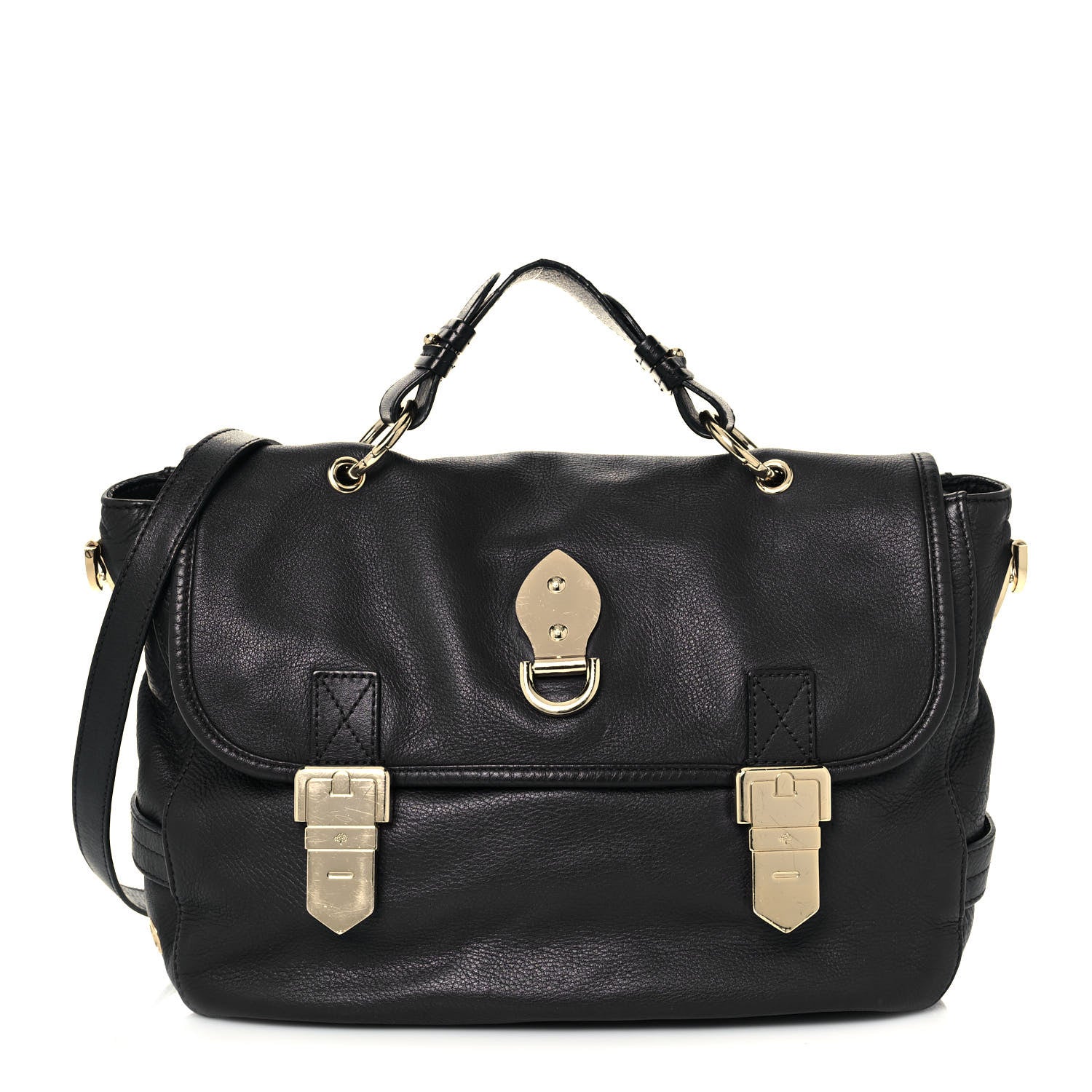 Mulberry Soft Grain Calfskin Tillie Satchel Black 1 of 15
