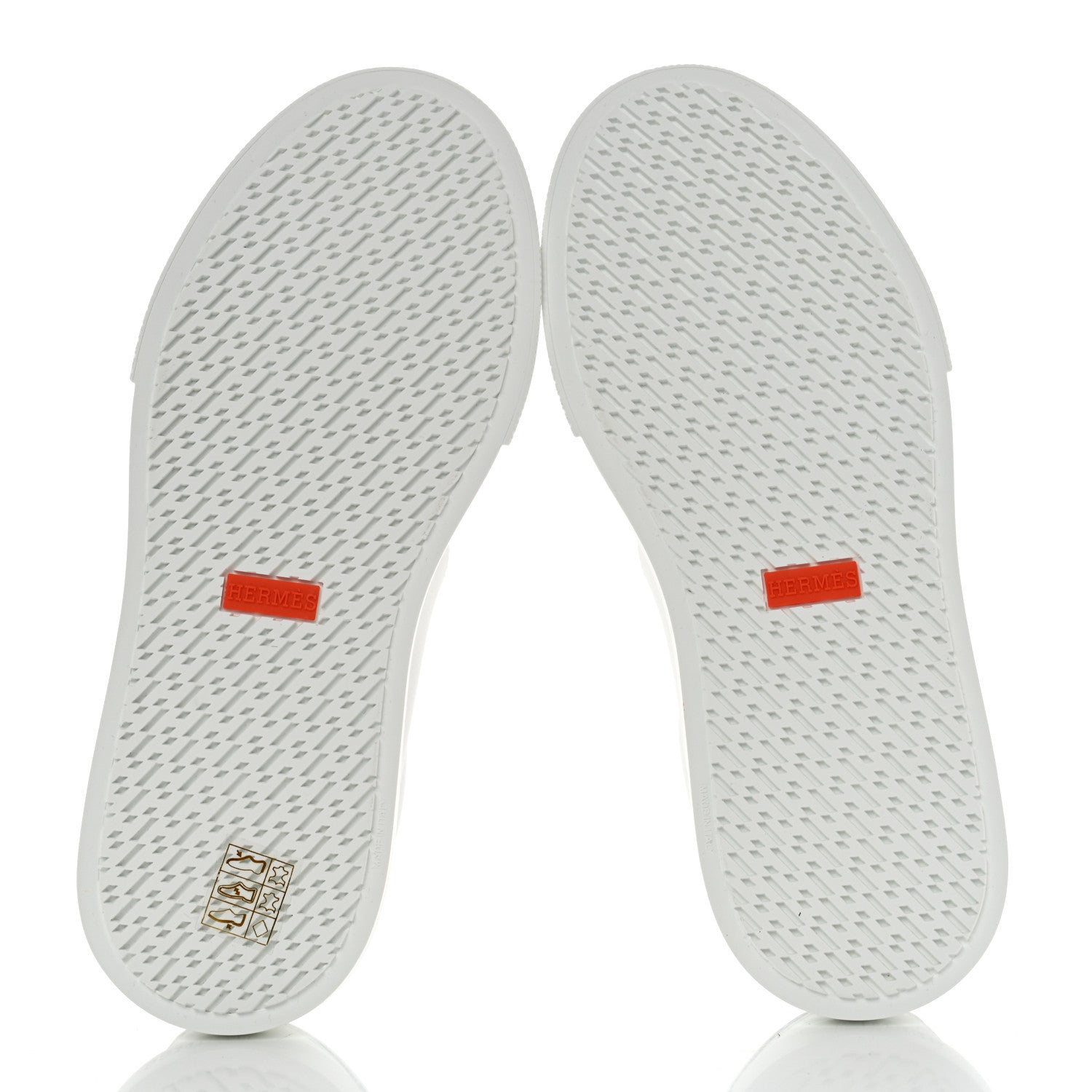 Hermes Calfskin Day Sneakers 37.5 Multicolor White 5 of 8
