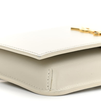 Saint Laurent Smooth Calfskin Monogram Phone Holder Crossbody Crema Soft 8 of 10