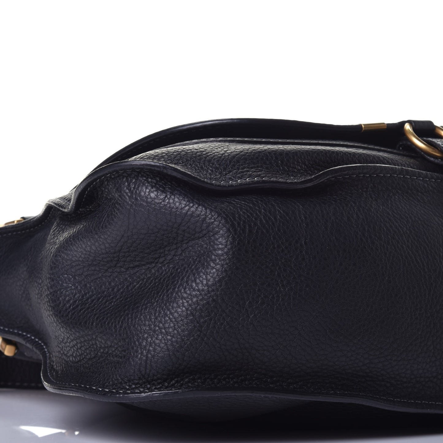 Calfskin Medium Marcie Satchel Black