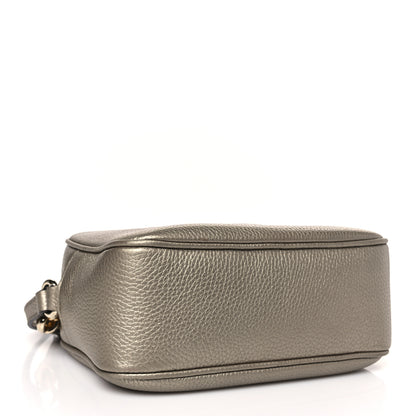 Gucci Metallic Pebbled Calfskin Small Soho Disco Bag Golden Beige 4 of 9