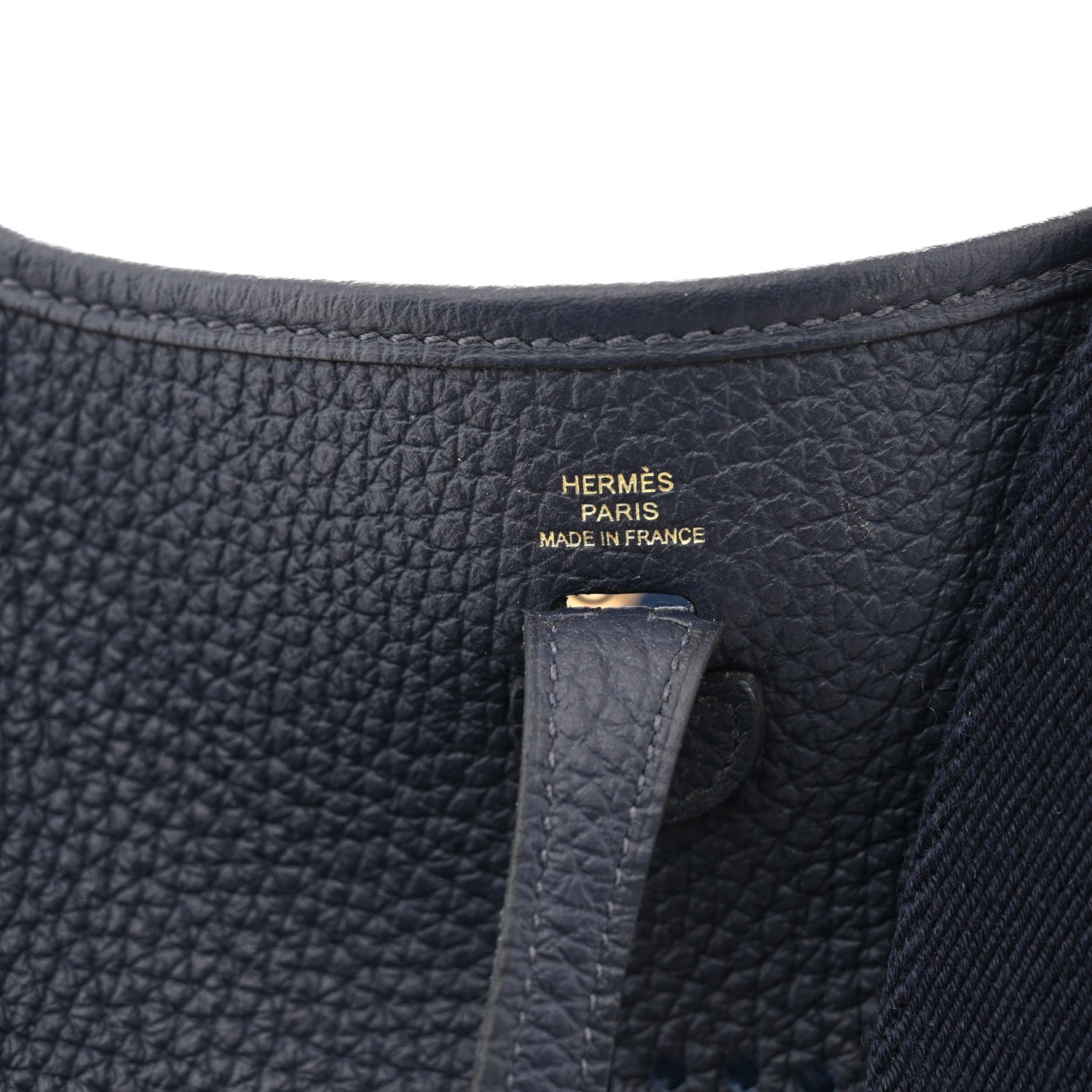 Hermes Taurillon Clemence Evelyne TPM Bleu Nuit 6 of 11