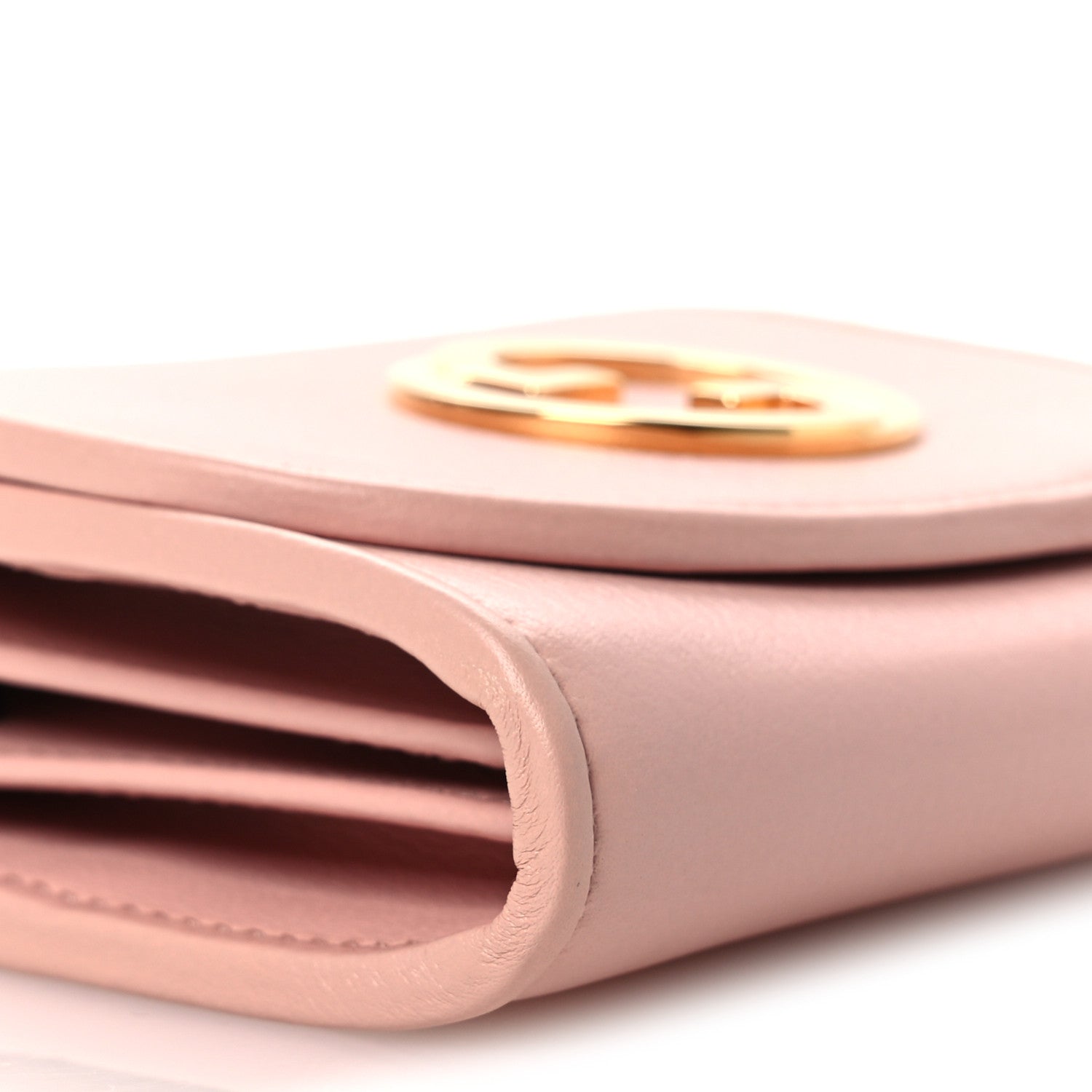 Gucci Roxy Calfskin Medium Blondie Chain Wallet Powder Pink 9 of 10