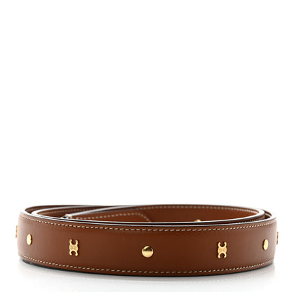 Celine Smooth Calfskin Triopmhe Studs Long Strap Tan 2 of 4