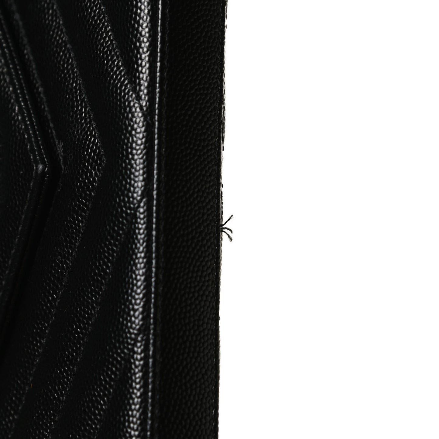 Grain De Poudre Matelasse Chevron Monogram Chain Wallet Black