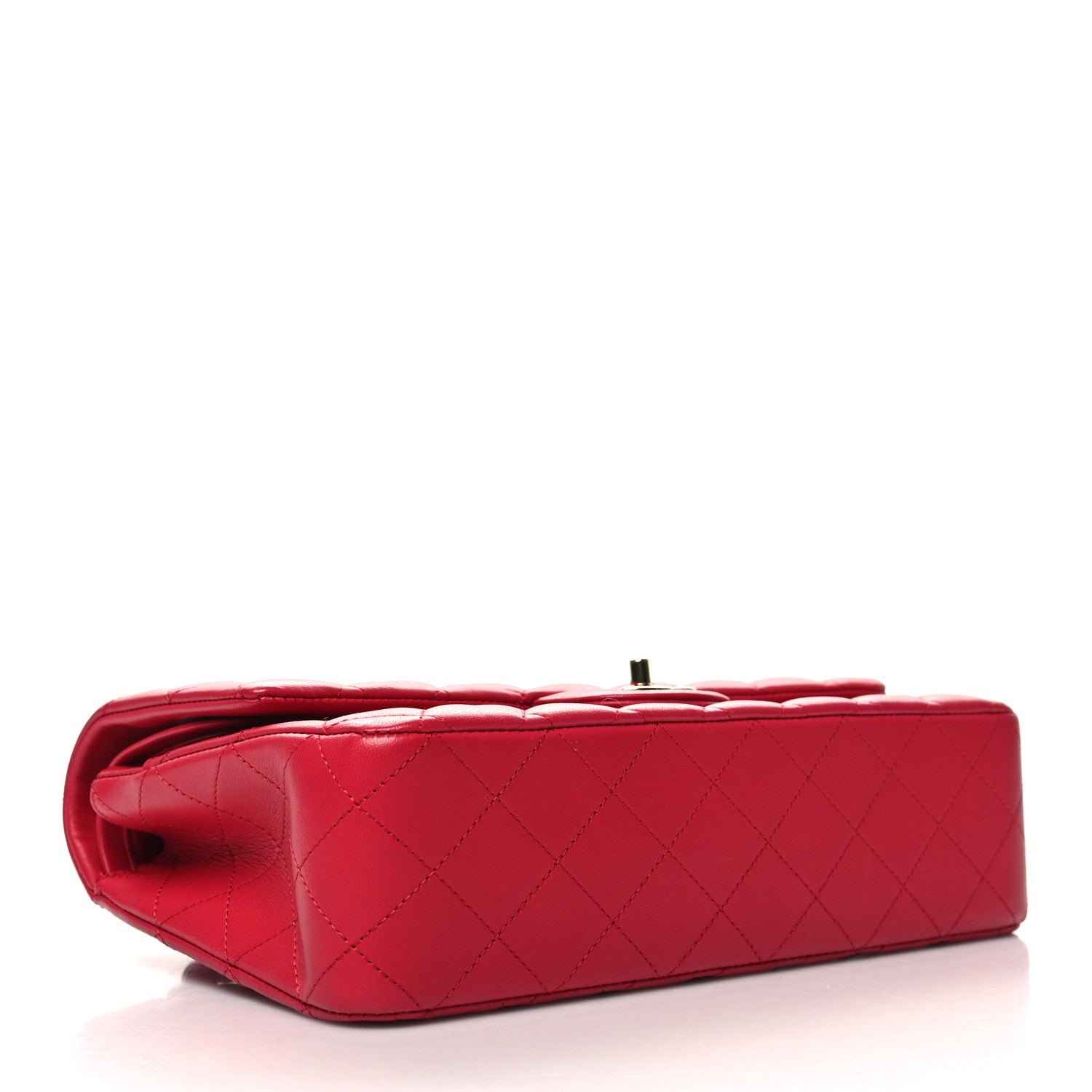 Chanel Lambskin Quilted Medium Double Flap Red 4 of 10