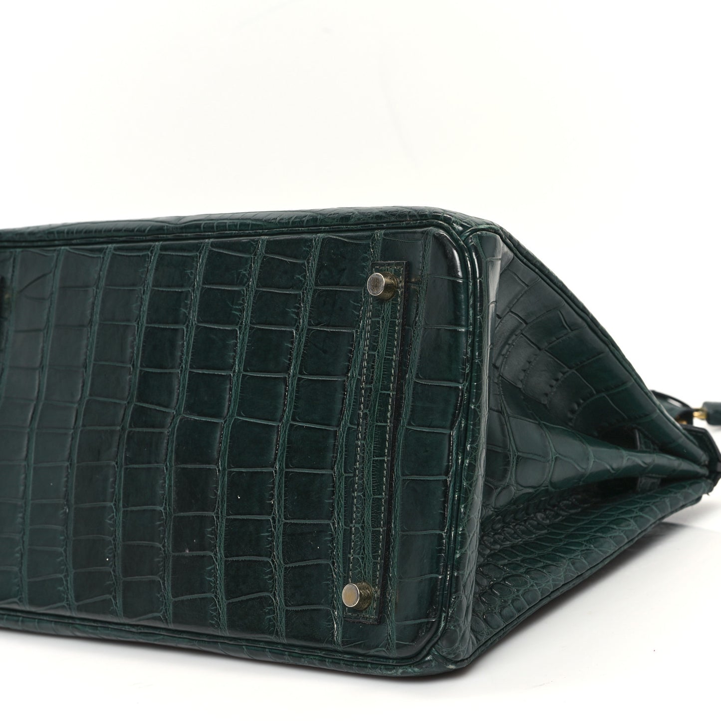 Matte Alligator Birkin 35 Vert Titien