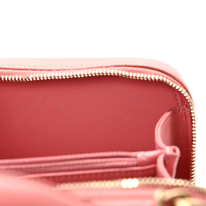 Chanel Caviar Quilted Medium CC Filigree Vanity Case Pink 12 of 13