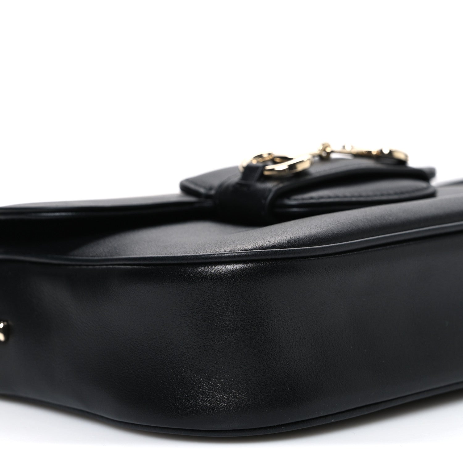 Gucci Arabella Calfskin Horsebit 1955 Shoulder Bag  Black 9 of 10