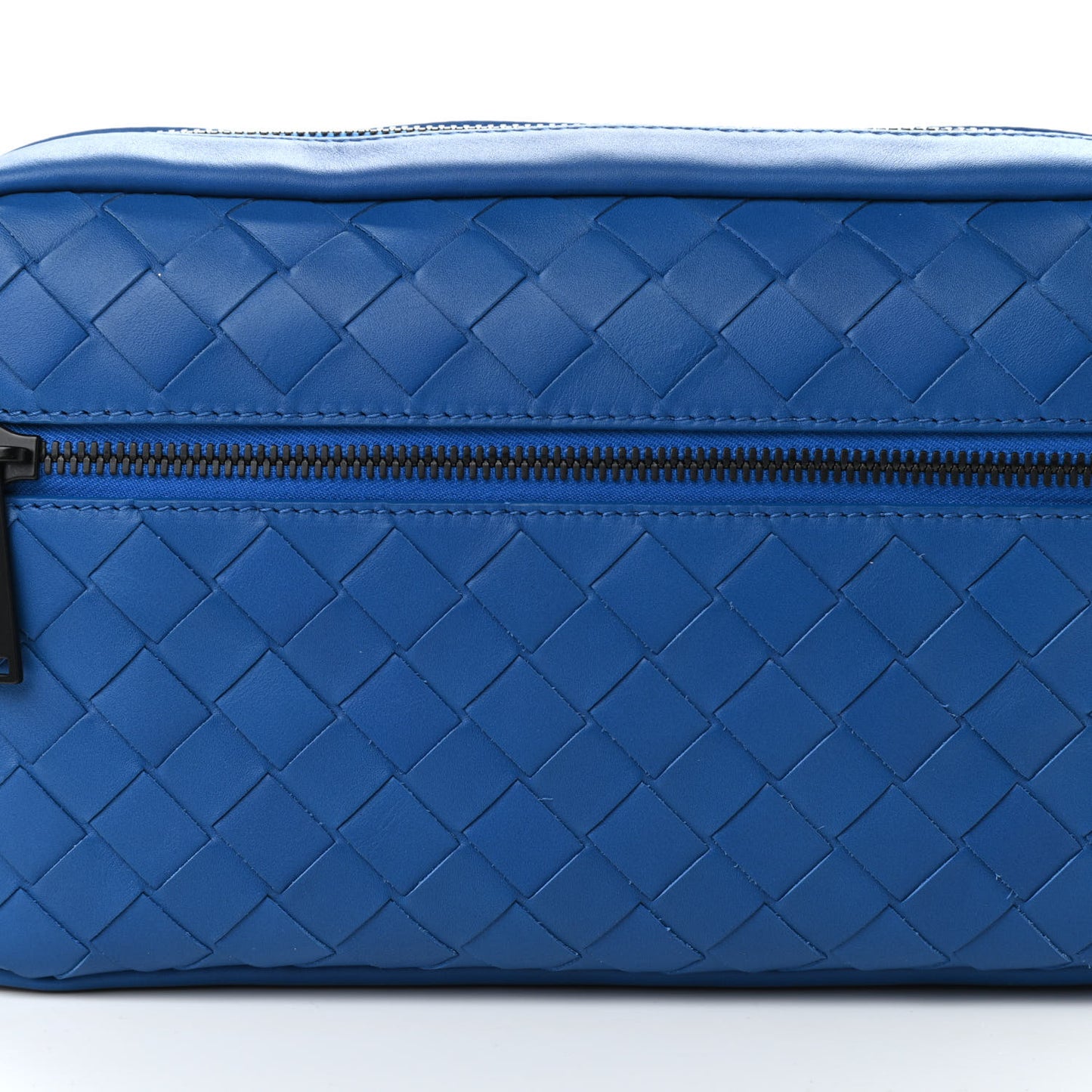 Nappa Intrecciato Belt Bag Bluette