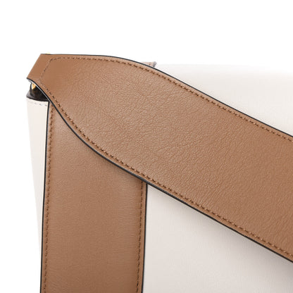 Celine Shiny Smooth Calfskin Medium Frame Shoulder Bag Tan Optic White 14 of 15