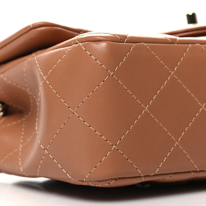 Chanel Lambskin Quilted Mini Rectangular Flap Brown 9 of 10