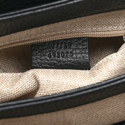 Gucci Dollar Calfskin Interlocking G Crossbody Bag Black 7 of 11